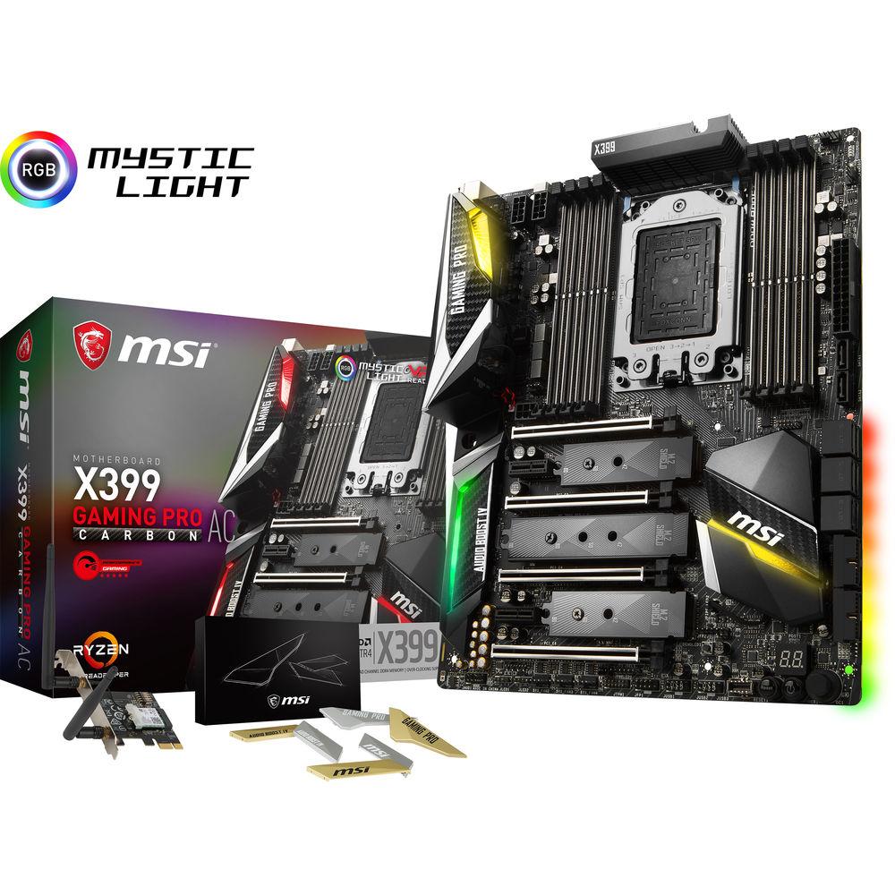 MSI X399 Gaming Pro Carbon AC TR4 ATX Motherboard