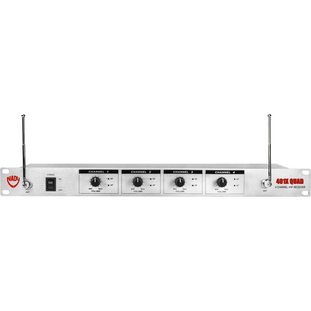Nady 401X Quad 4-Channel VHF Wireless Microphone System