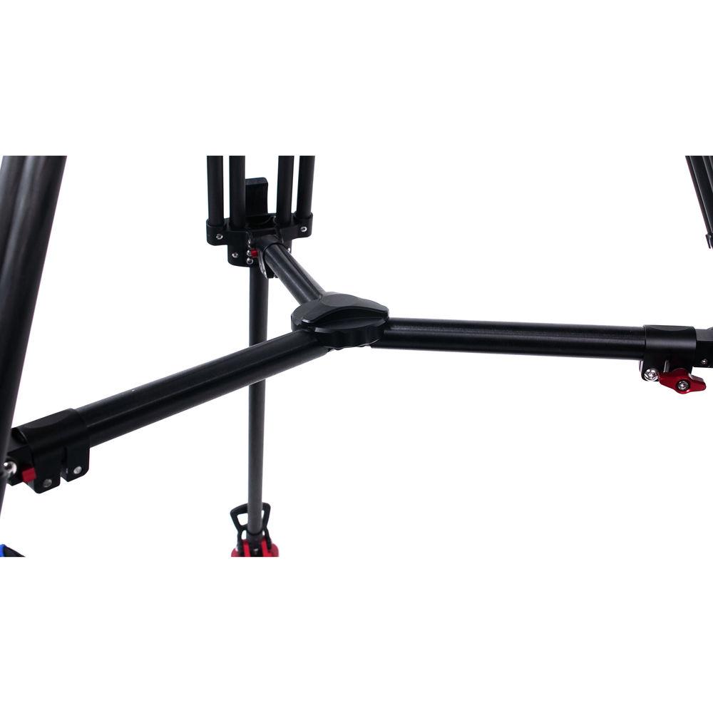 OZEN 100AL2 100mm Aluminum Tripod & Agile 15S Fluid Head System