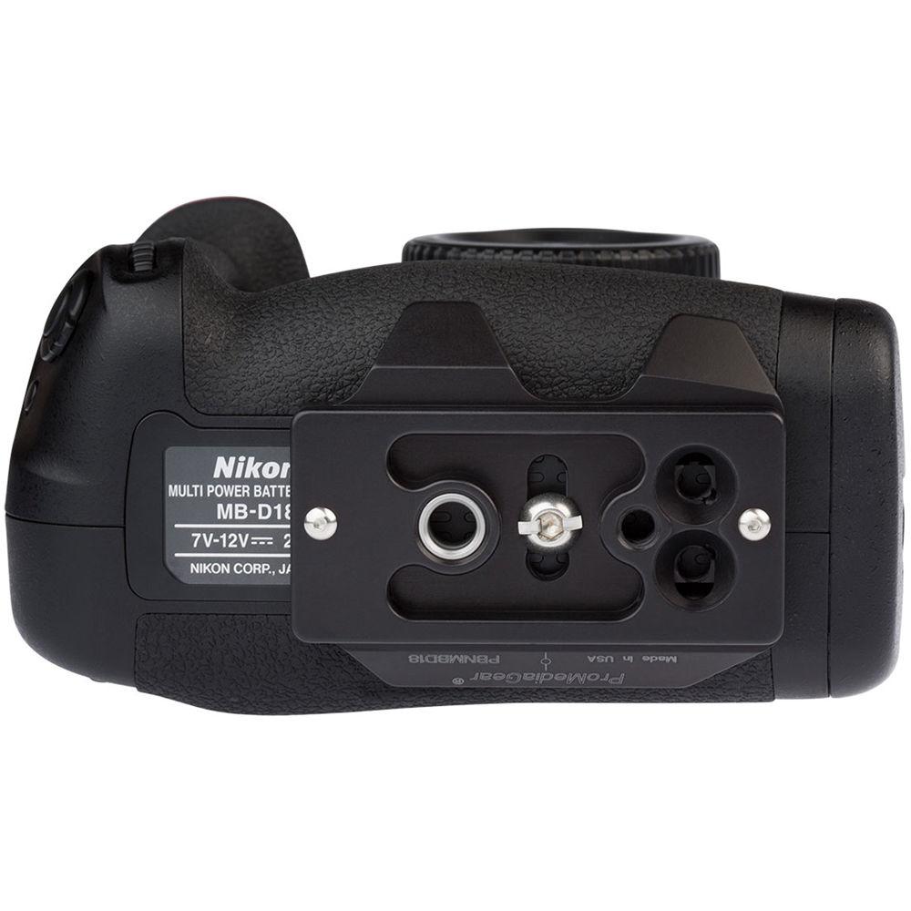 ProMediaGear PBNMBD18 Bracket Plate for Nikon D850 with MB-D18 Grip