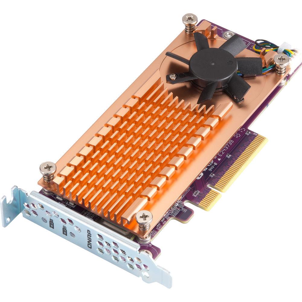QNAP Dual M.2 22110 2280 PCIe Gen3 x8 NVMe SSD Expansion Card