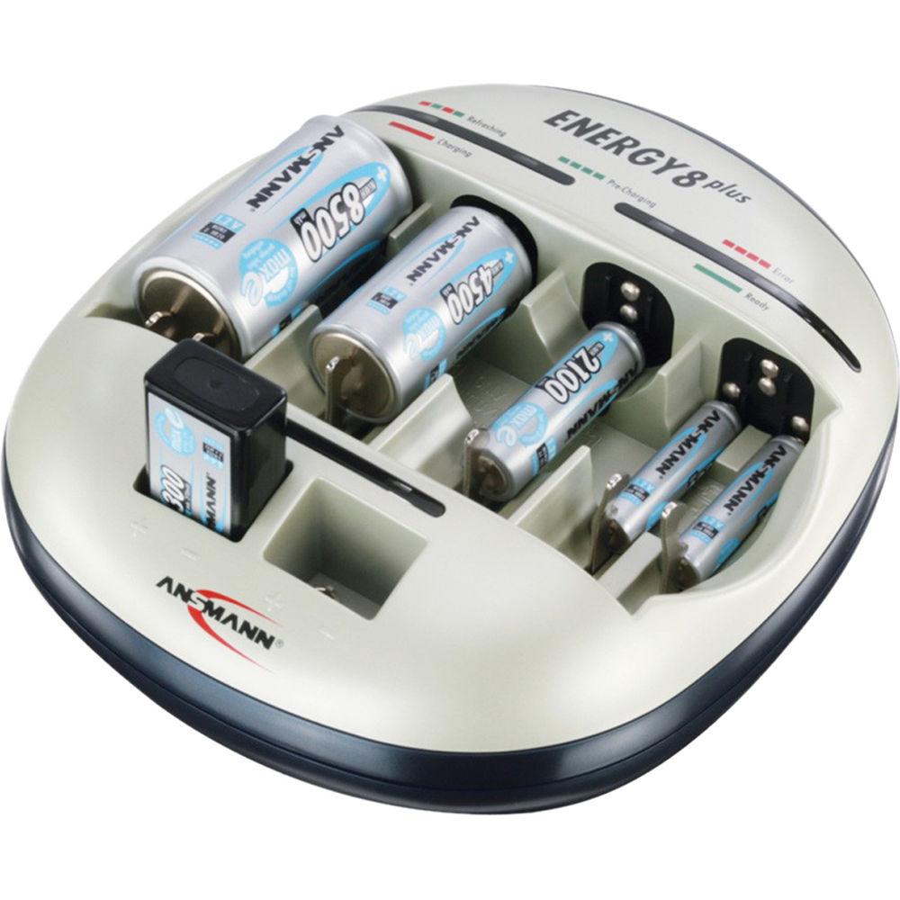 Ansmann Energy 8 Plus Charger and maxE PRO AA NiMH Battery Kit