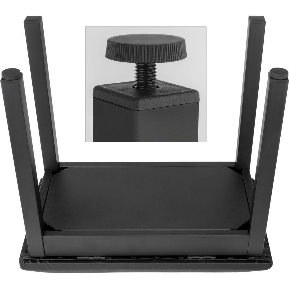 Auray PBM-FS Metal Frame Piano Bench with Storage