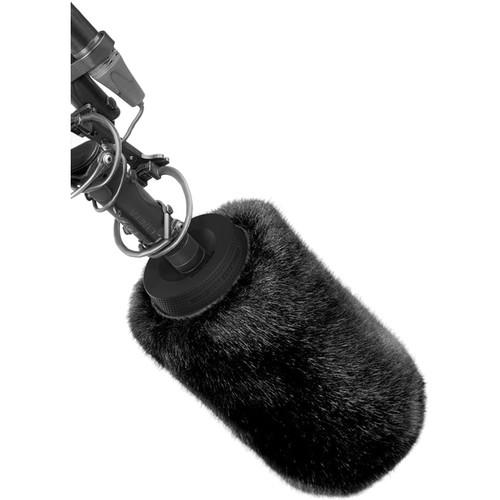 Bubblebee Industries Spacer Bubble Shotgun Mic Windshield with Short-Haired Fur Slip-On