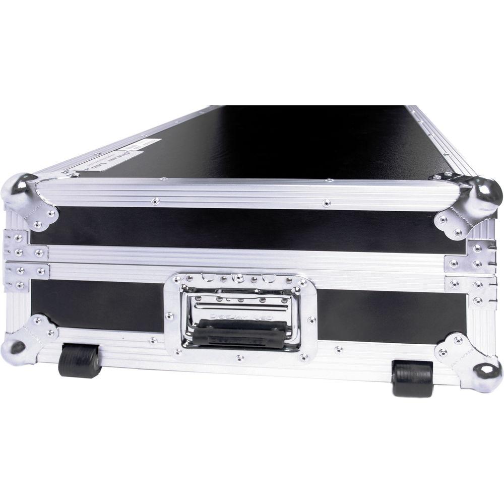 DeeJay LED Fly Drive Case for Two Battle Style Turntables and DJM-S9 Mixer with Laptop Shelf