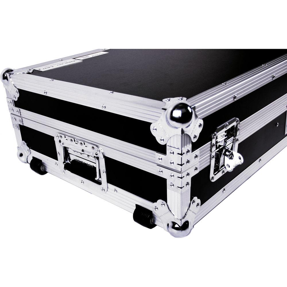 DeeJay LED Fly Drive Case for Two Battle Style Turntables and DJM-S9 Mixer with Laptop Shelf