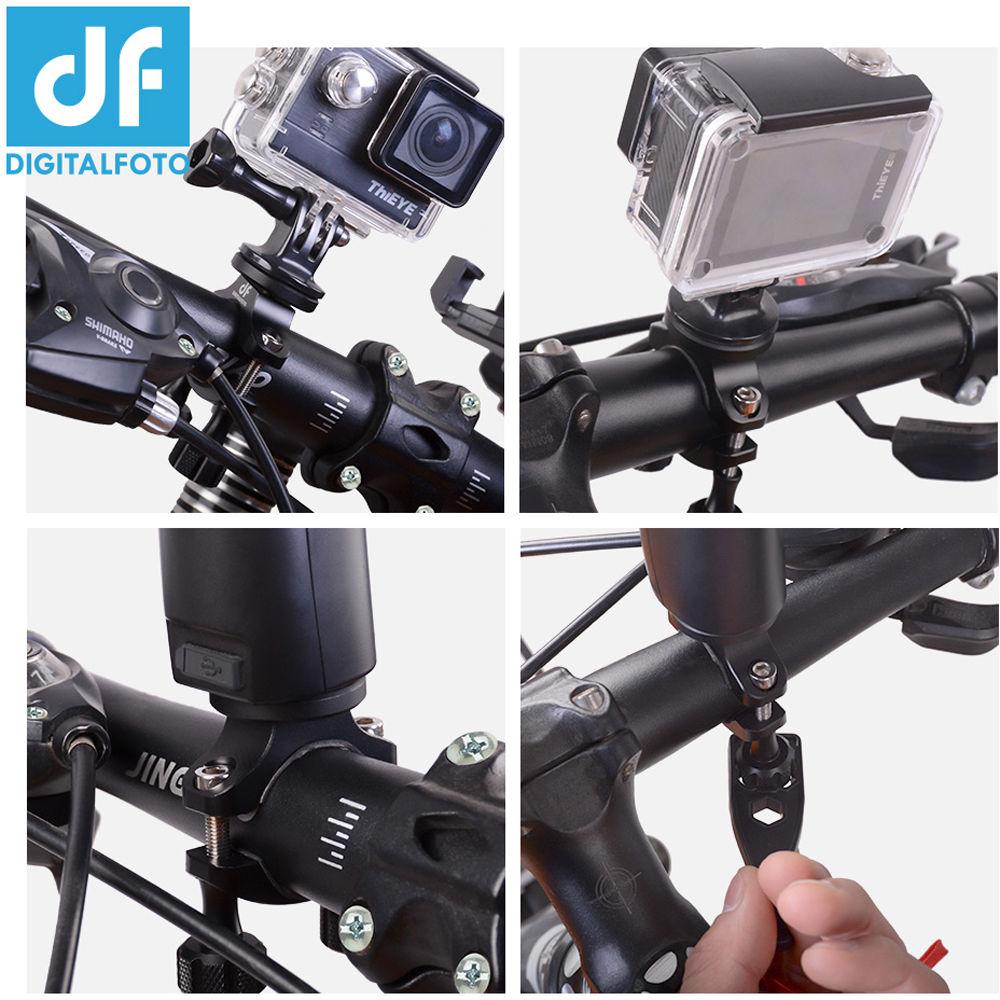 DigitalFoto Solution Limited Bicycle Clamp Mount for Smartphone Action Camera Gimbal Smooth 4 OSMO Mobile 2 & Action Cameras
