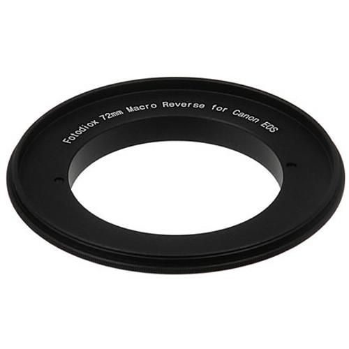 FotodioX 72mm Reverse Mount Macro Adapter Ring for Canon EF-Mount Cameras