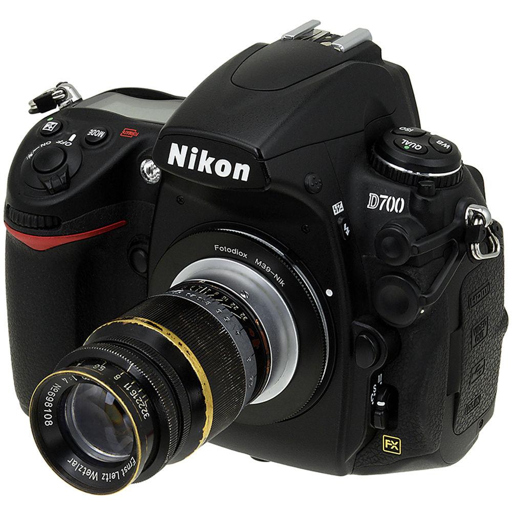 FotodioX Mount Adapter for M39 L39-Mount Lens to Nikon F-Mount Camera