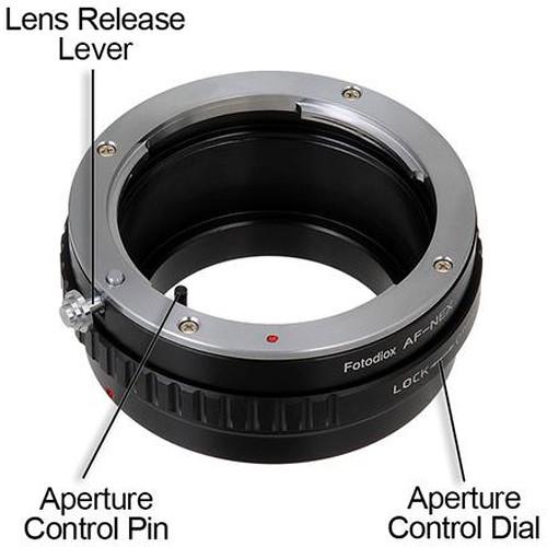 FotodioX Mount Adapter with Aperture Control Dial for Sony A-Mount Lens to Sony E-Mount Camera
