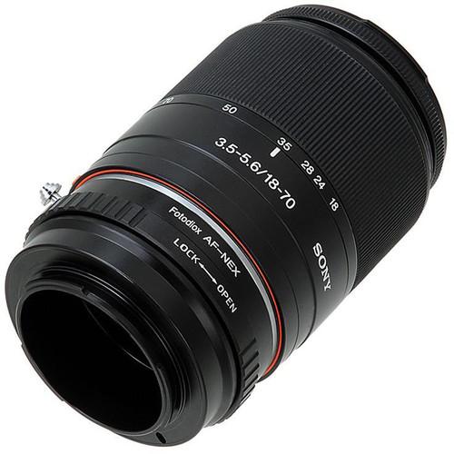 FotodioX Mount Adapter with Aperture Control Dial for Sony A-Mount Lens to Sony E-Mount Camera