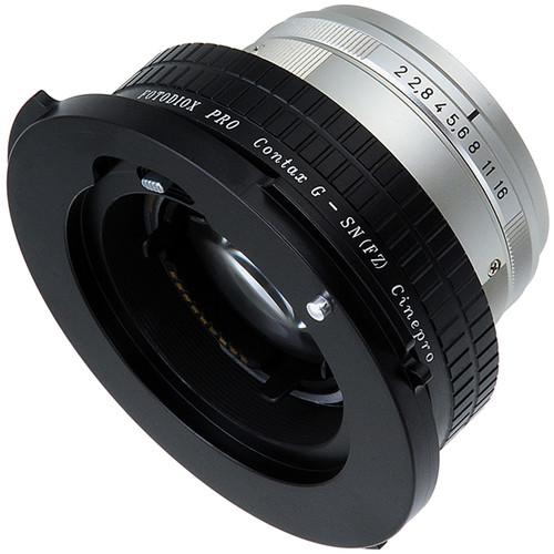 FotodioX Pro Lens Mount Adapter for Contax G SLR Lens to Sony CineAlta FZ-Mount Camera Bodies