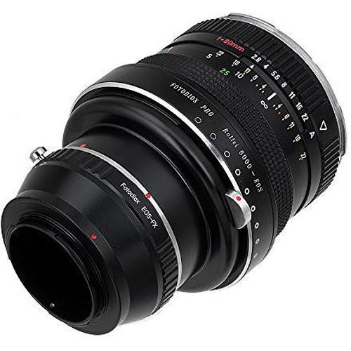FotodioX Pro Lens Mount Double Adapter for Rollei 6000 and Canon EOS Lenses to Fuji X-Series Mount