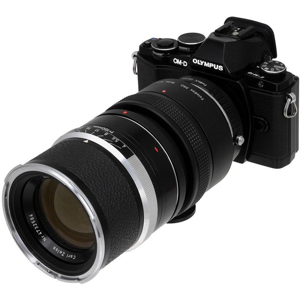 FotodioX Pro Lens Mount Double Adapter for Rollei 6000 and Canon EOS Lenses to Micro Four Thirds
