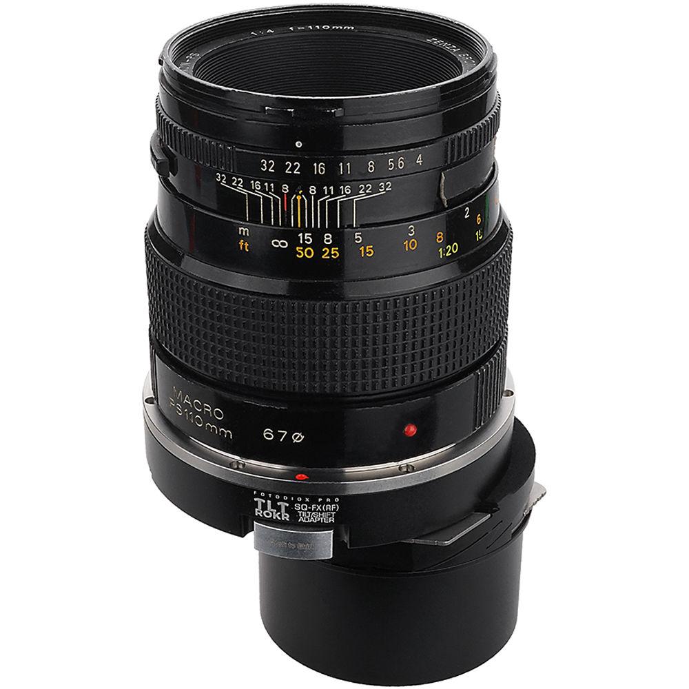 FotodioX Pro TLT ROKR Tilt Shift Lens Mount Adapter for Bronica SQ Lens to Fuji X-Mount Camera