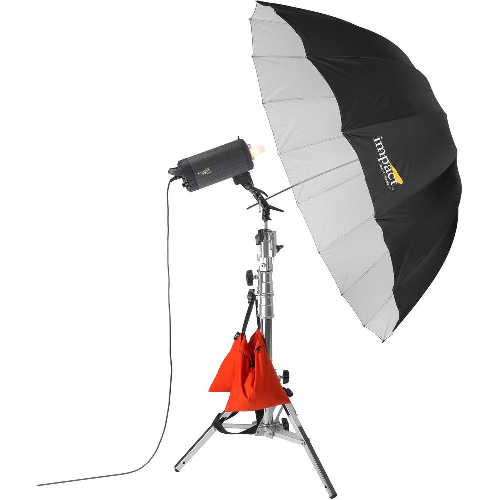 Impact Large Improved Deep White Umbrella