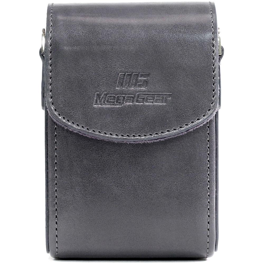 MegaGear Leather Camera Case with Strap for Panasonic Lumix ZS200, TZ200, Leica C-Lux