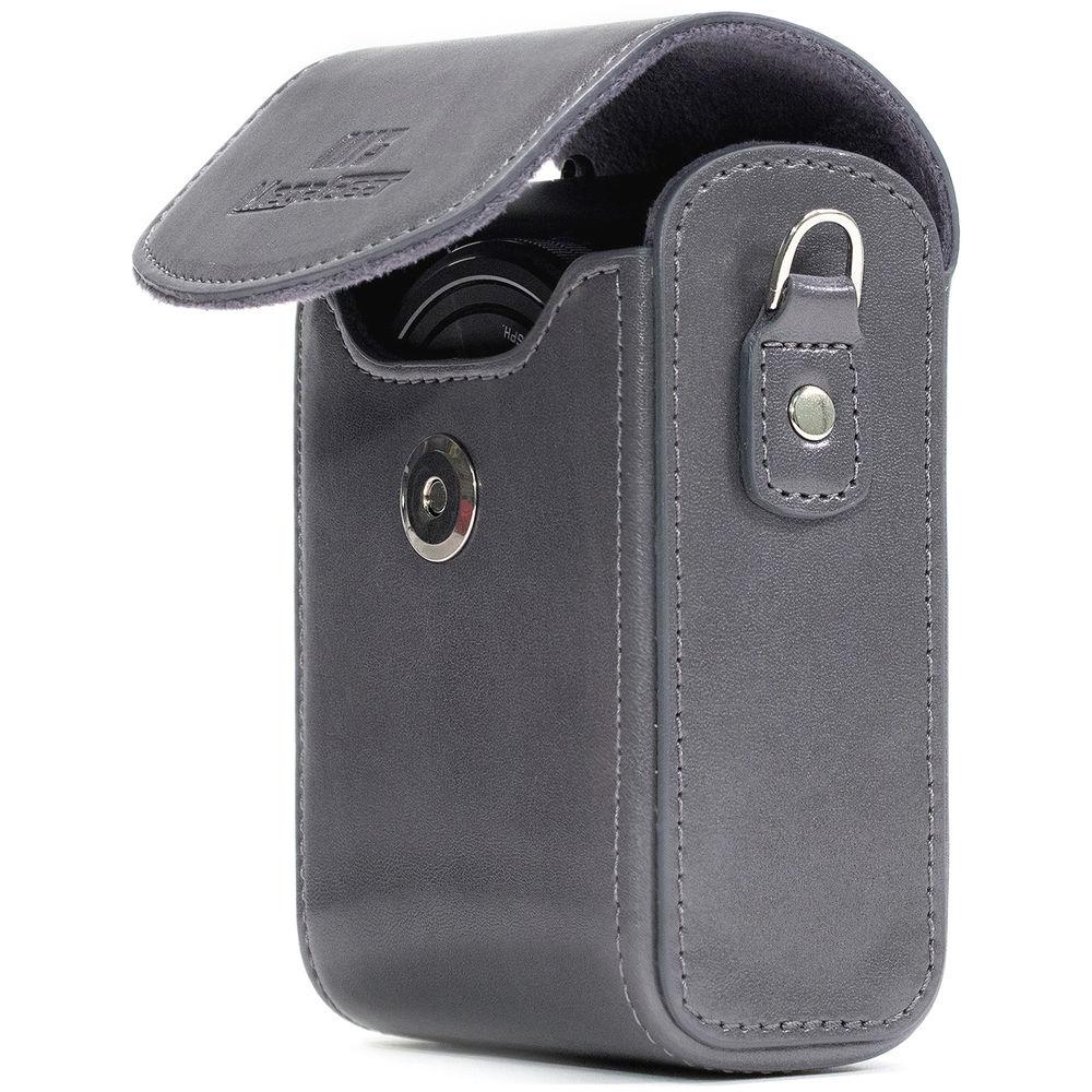 MegaGear Leather Camera Case with Strap for Panasonic Lumix ZS200, TZ200, Leica C-Lux