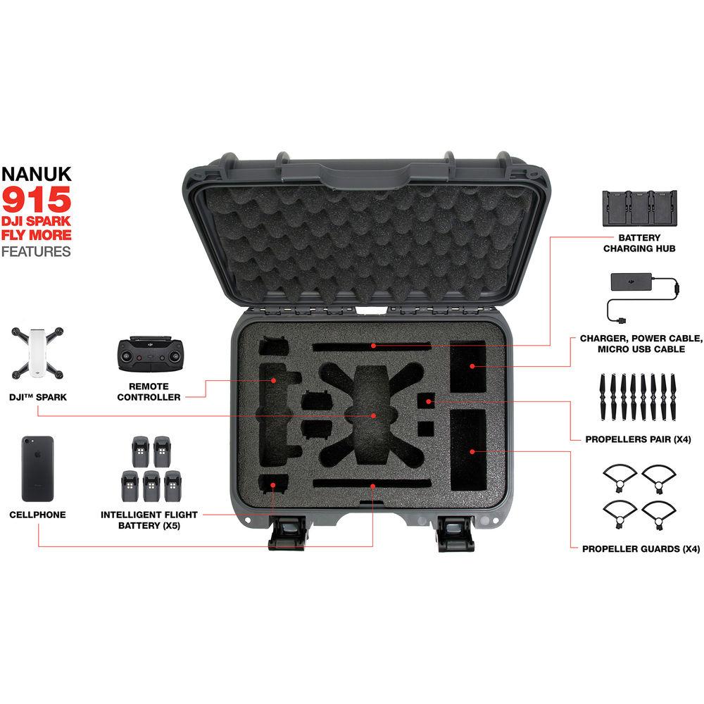 Nanuk 915 Case for DJI Spark Fly More Combo