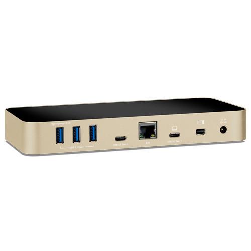 OWC Other World Computing USB-C 10-Port Dock With 80 Watt Power Supply - Gold. Designed For Macbook And Macbook Pro.