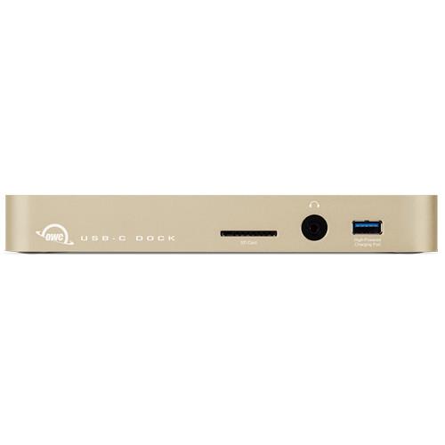 OWC Other World Computing USB-C 10-Port Dock With 80 Watt Power Supply - Gold. Designed For Macbook And Macbook Pro.
