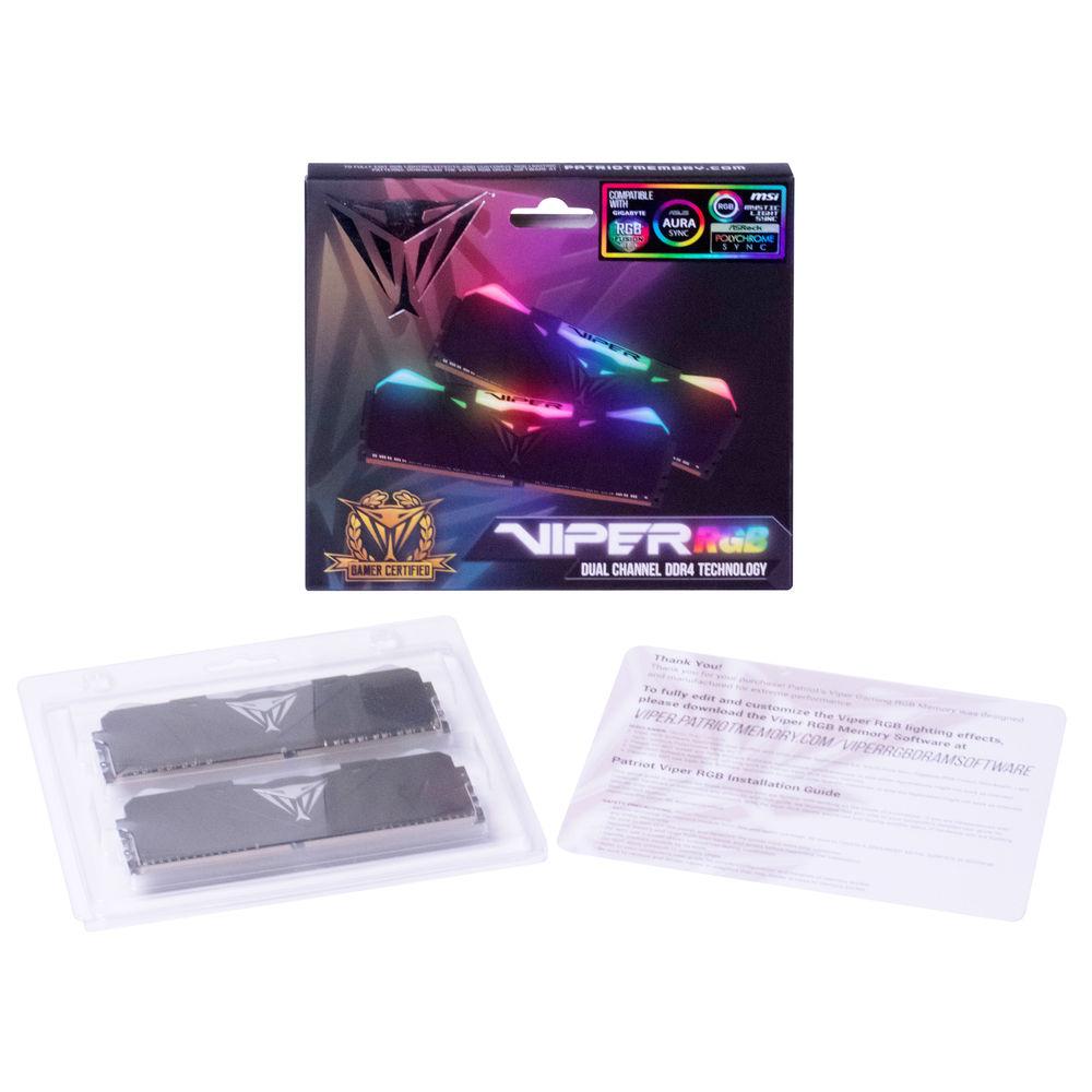 Patriot 16GB Viper RGB Series DDR4 3200 MHz UDIMM Memory Module Kit