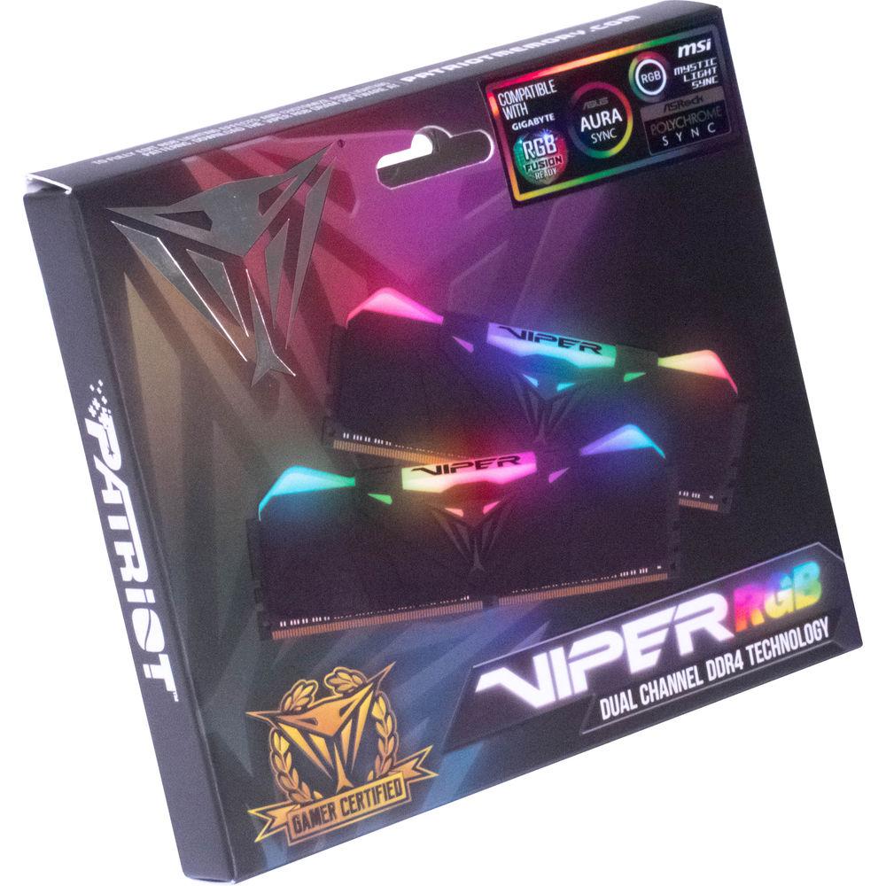 Patriot 16GB Viper RGB Series DDR4 3200 MHz UDIMM Memory Module Kit