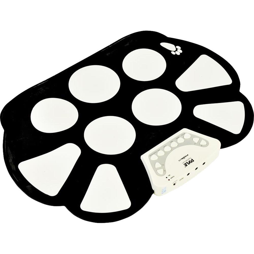 Pyle Pro PTEDRL11 Electronic Drum Kit - Portable Drumming Machine Roll-Up Design