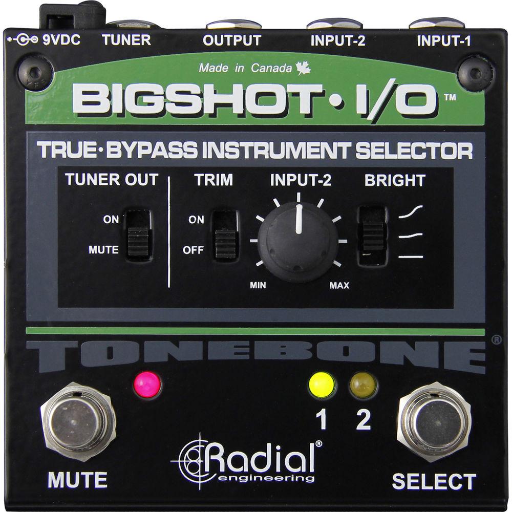 Radial Engineering BigShot i o True-Bypass Instrument Selector with LEDs