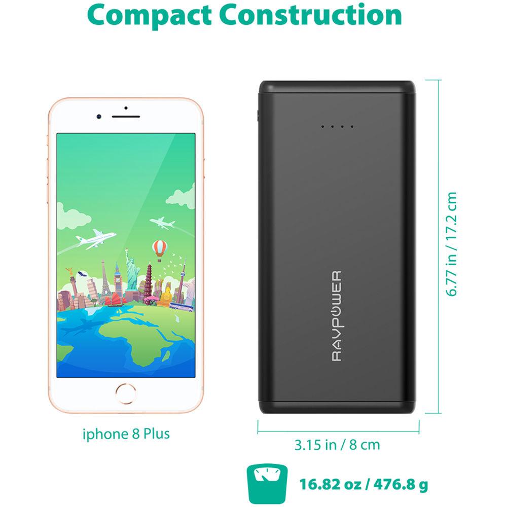 RAVPower 20,000mAh RP-PB006 Power Bank