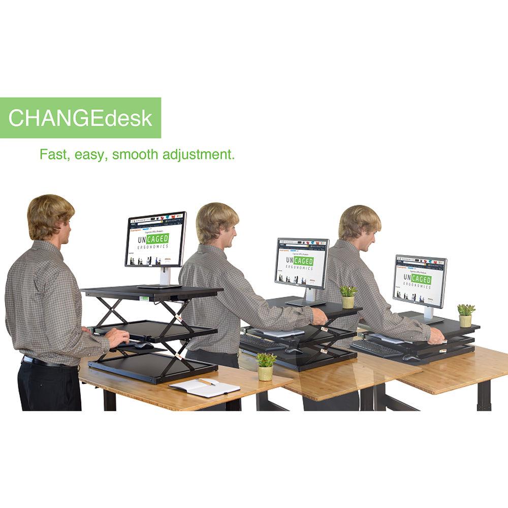 Uncaged Ergonomics Changedesk Tall Stand Up Desk Converter