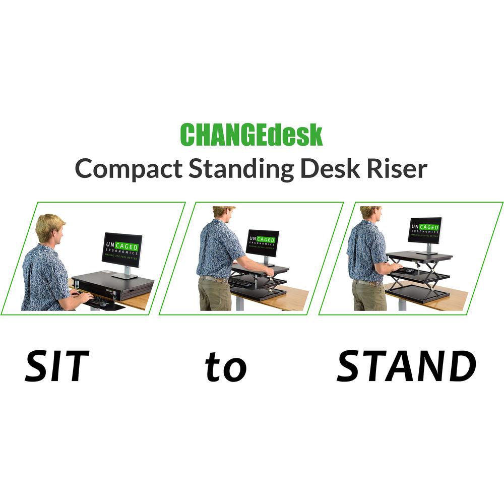 Uncaged Ergonomics Changedesk Tall Stand Up Desk Converter
