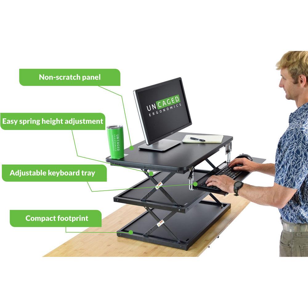 Uncaged Ergonomics Changedesk Tall Stand Up Desk Converter