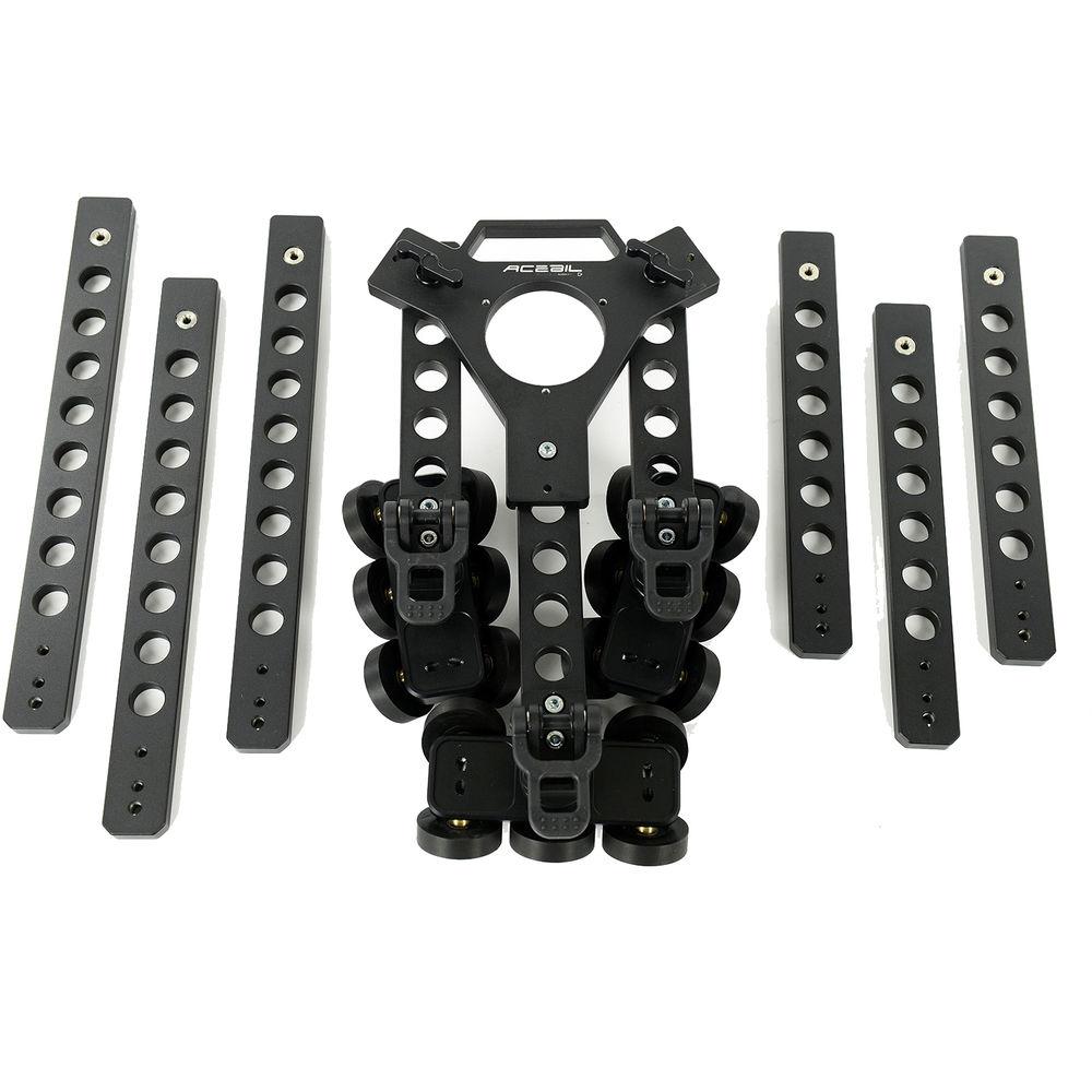 ACETEK lapetus 2400 Slider with Feet, Two Side Brackets & Trolley Case