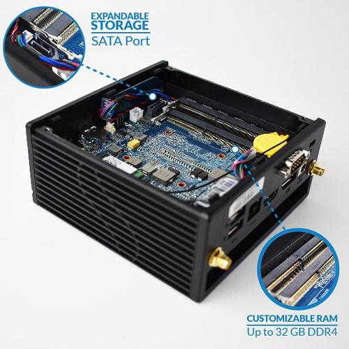 Azulle Inspire Fanless Mini PC Barebone System