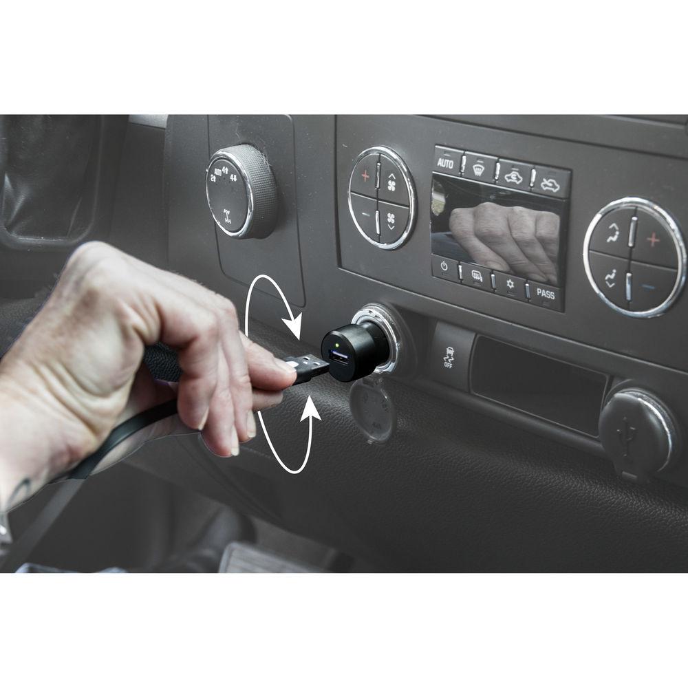 Bracketron EZCharge Pro 2.4A Two-Way USB Car Charger