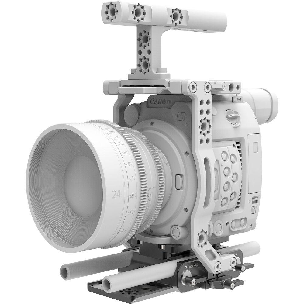 Bright Tangerine Canon C200 C700 Left Field Quick Release Baseplate Kit