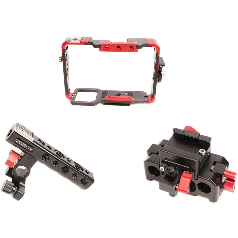 CAME-TV Carbon Fiber Cage with 15mm Rod Base for Sony a7 Series