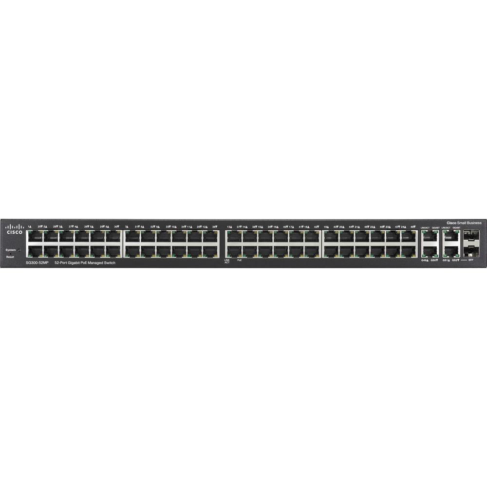 Cisco SG300-52MP-K9-NA 52-Port Gigabit Ethernet Managed Switch