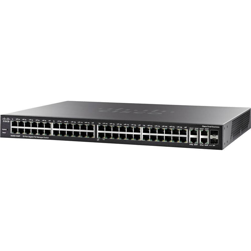 Cisco SG300-52MP-K9-NA 52-Port Gigabit Ethernet Managed Switch