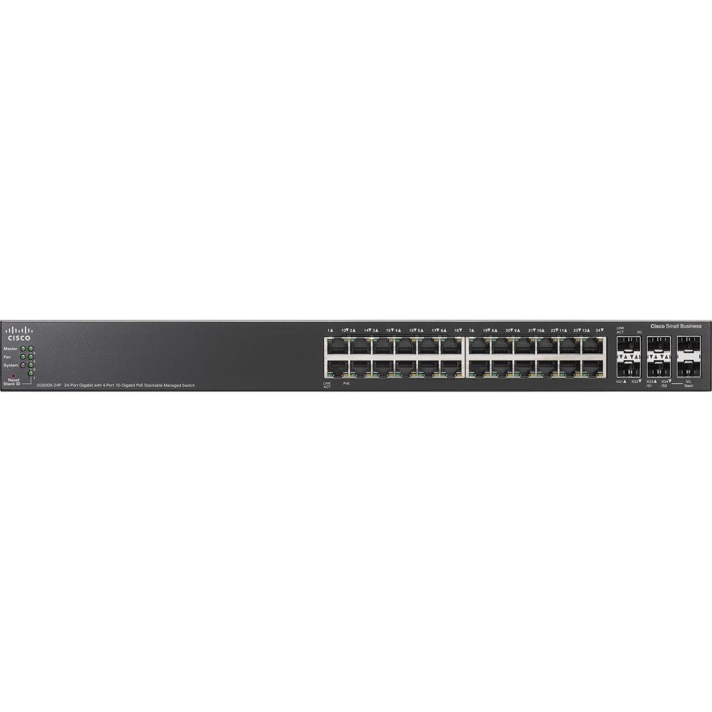 Cisco SG500X-24P-K9-NA 24-Port Fast Ethernet Managed Switch