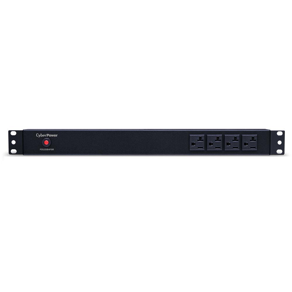 CyberPower PDU 16A 100-125 50 60Hz Nema 5-20P Plug,12-Out 5-20R, Rackmount 1U,15