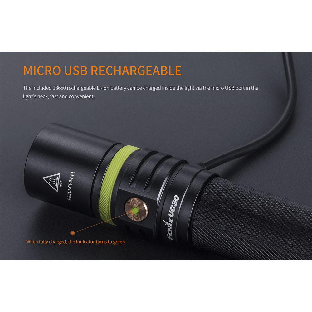 Fenix Flashlight UC30 Rechargeable LED Flashlight