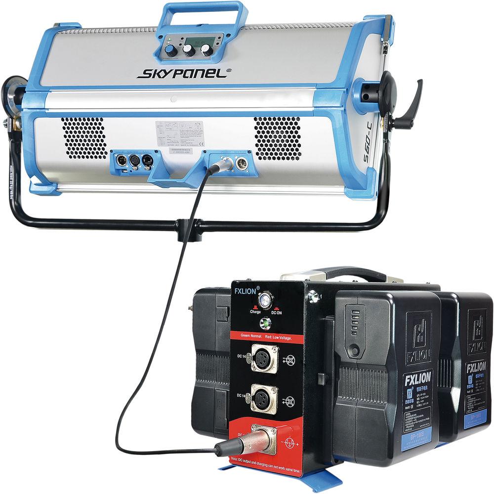 Fxlion V-Mount Adapter and Charger with 48V 10A Single 14.8 Dual Channel Output