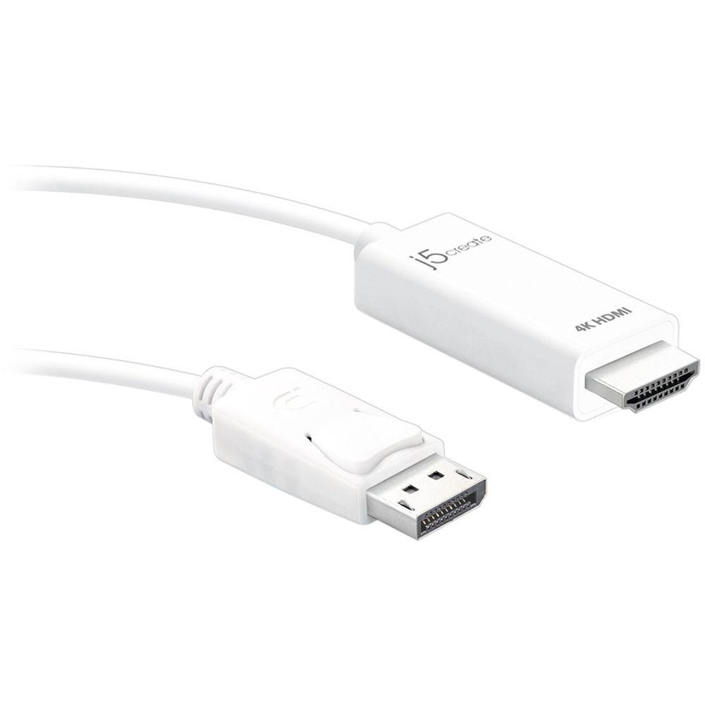 j5create DisplayPort Male to 4K HDMI Male Cable
