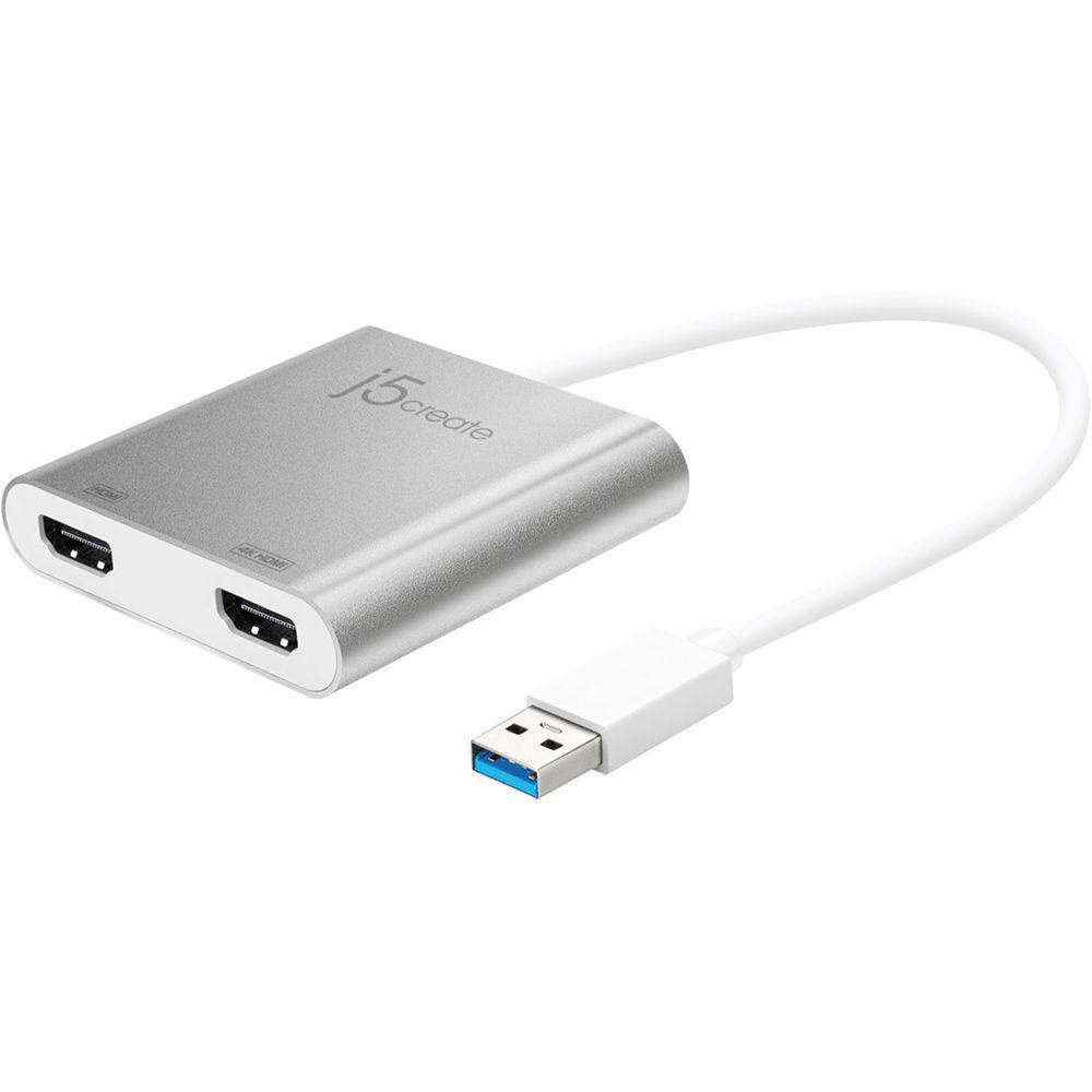 j5create USB 3.1 Gen 1 to Dual HDMI Multi-Monitor Adapter