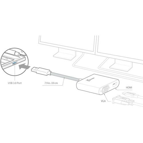 j5create USB 3.1 Gen 1 to HDMI VGA Multi-Monitor Adapter