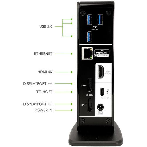 Plugable USB Type-C Triple 4K Display Docking Station