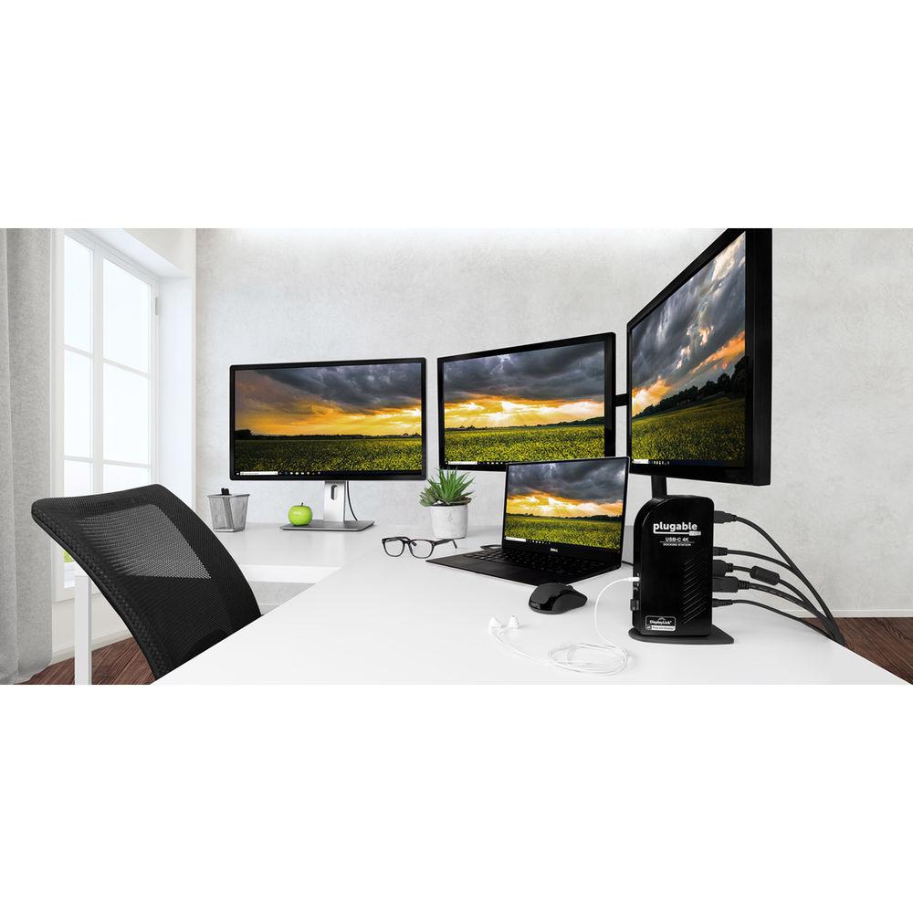 Plugable USB Type-C Triple 4K Display Docking Station
