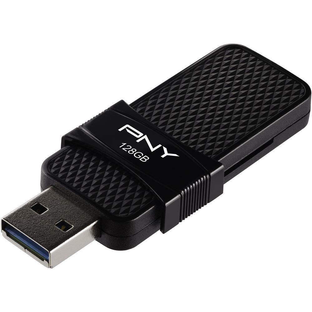 PNY Technologies 128GB Duo Link OTG Micro-USB 3.0 Flash Drive